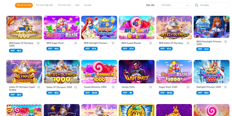 Các loại hình slot game đáng trải nghiệm tại BK8 Các loại hình slot game đáng trải nghiệm tại BK8