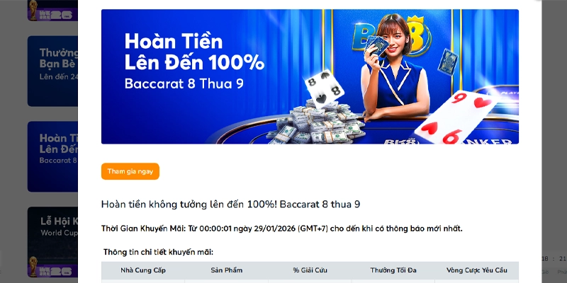 Hoàn trả mỗi ngày – Không lo mất trắng