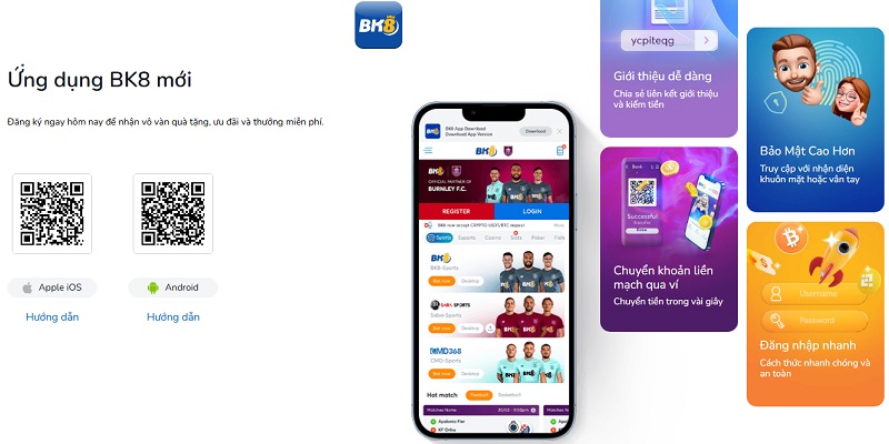 Sử dụng hẳn ứng dụng BK8 trên mobile Sử dụng hẳn ứng dụng BK8 trên mobile